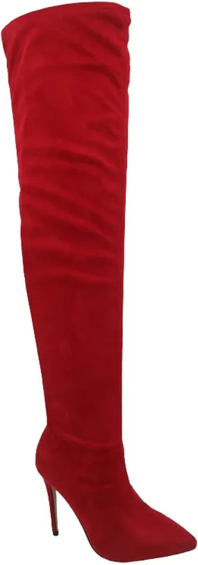 Anne Michelle Dedicate 48M Womens Elastane Pointy Toe Stiletto Boots