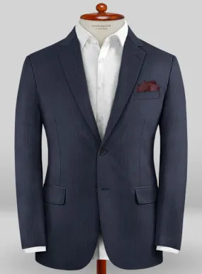 Caccioppoli Sun Dream Rizzo Dark Blue Wool Silk Jacket