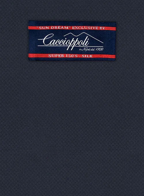 Caccioppoli Sun Dream Zicci Blue Wool Silk Suit