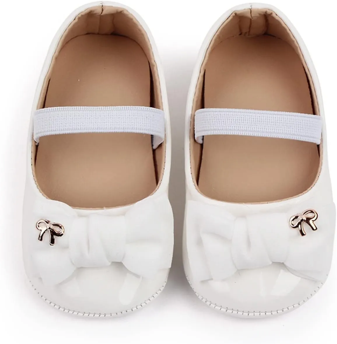 Infant Baby Girl Mary Jane Dress Shoes Ballet Flats for Toddler Kid Wedding Party School Shoes Bowknot Shoes