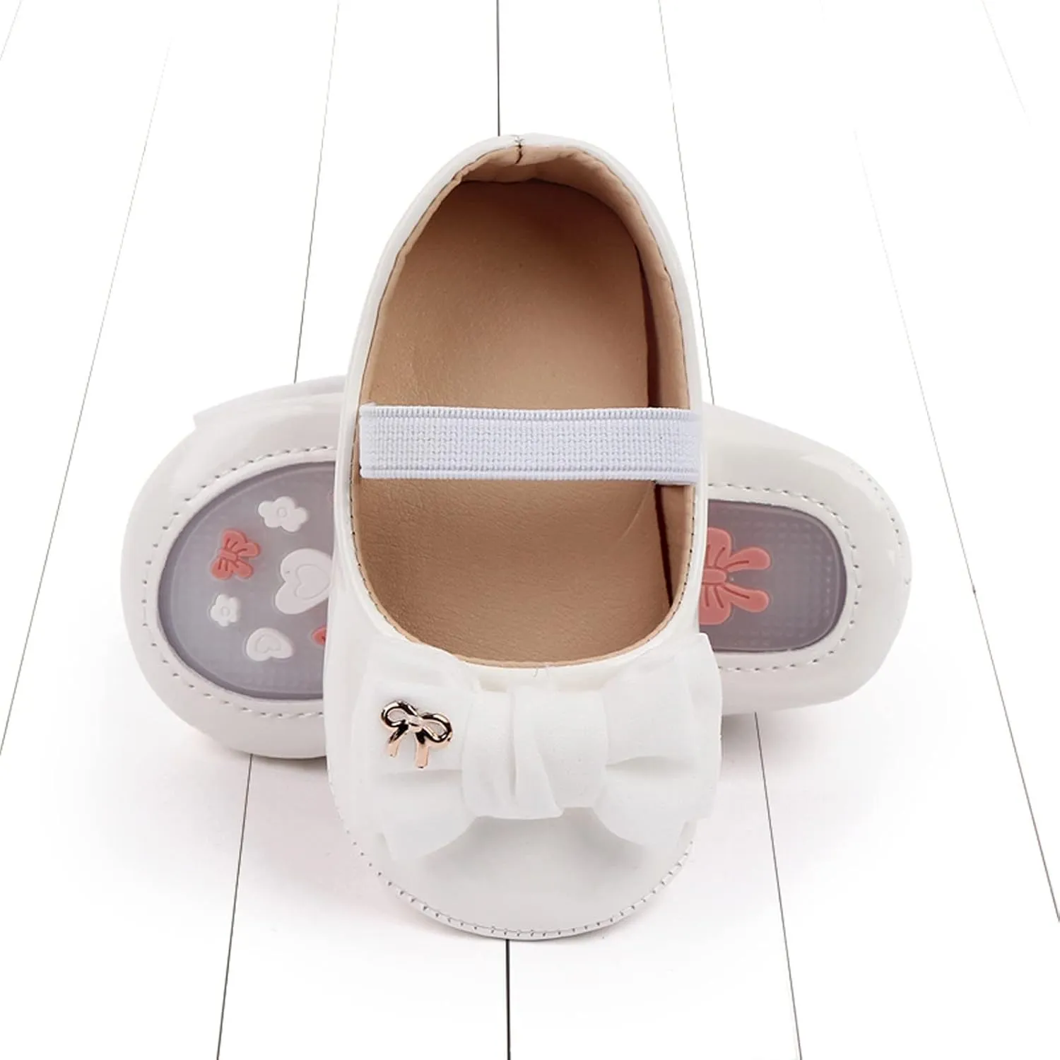 Infant Baby Girl Mary Jane Dress Shoes Ballet Flats for Toddler Kid Wedding Party School Shoes Bowknot Shoes
