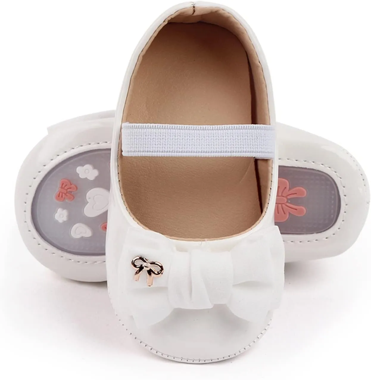 Infant Baby Girl Mary Jane Dress Shoes Ballet Flats for Toddler Kid Wedding Party School Shoes Bowknot Shoes