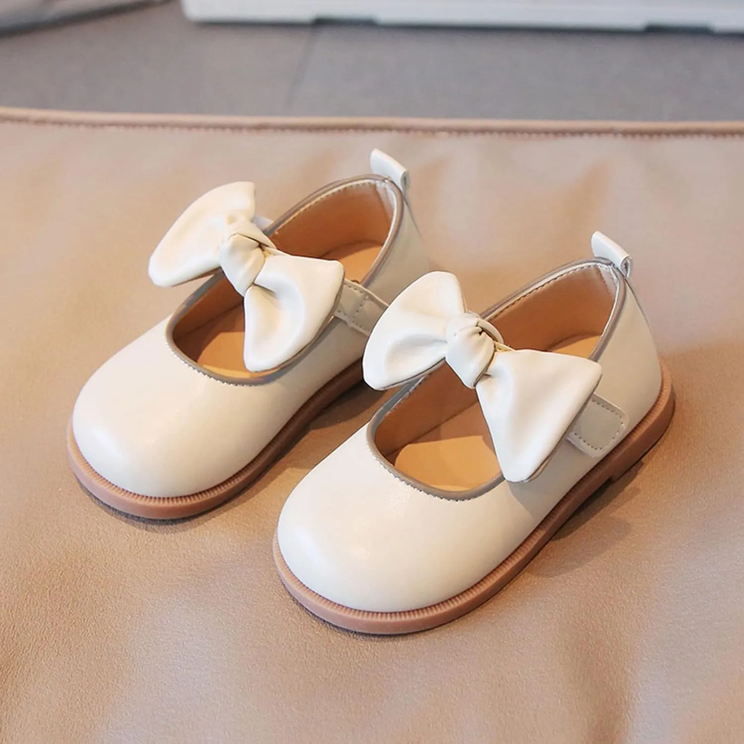 IWIHMIV Toddler Girl Dress Shoes Kids Platform School Mary Jane Shoes Casual Comfortable Non Slip Walking Shoes