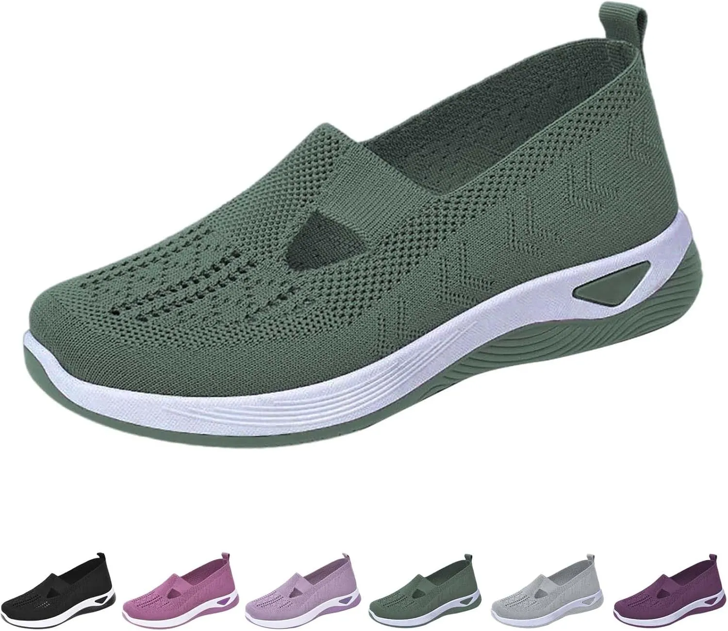 Orthopedic Shoes for Women Breathable Soft Slip On Running Shoes for Men Loafers Ladies Casual Shoes Waterproof Sneakers Brown Tennis Shoe Loafers Shoe
