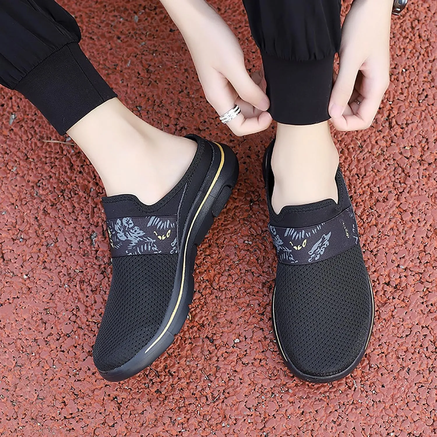 Running Shoes for Women Flat Feet Ladies Shoes Casual Women's Fashion Sneakers Running Gym Tennis Athletic Mesh Steel Toe Tennis Shoe Loafers Dress Shoe